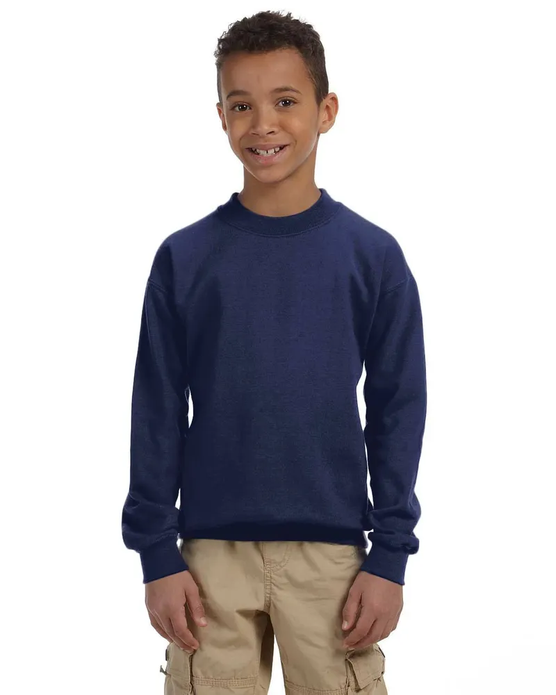 Gildan Youth Sweatshirt G180B in Navy