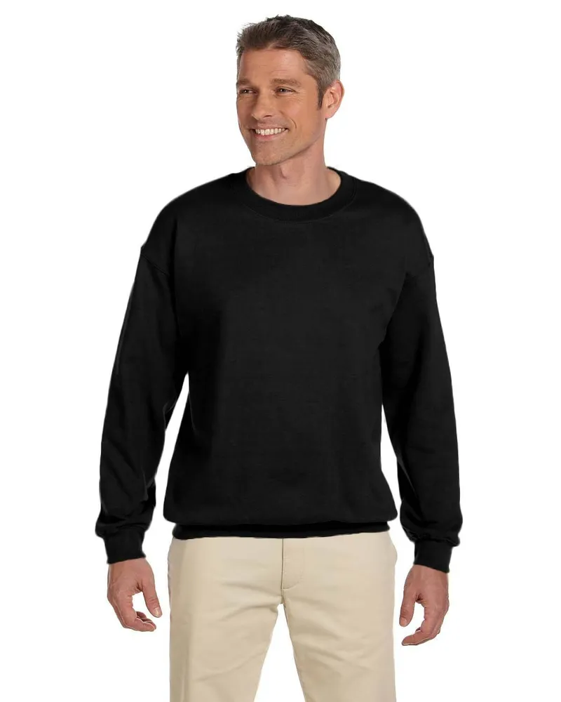 Gildan Adult Heavy Blend 50/50 Fleece Crew G180 in Black