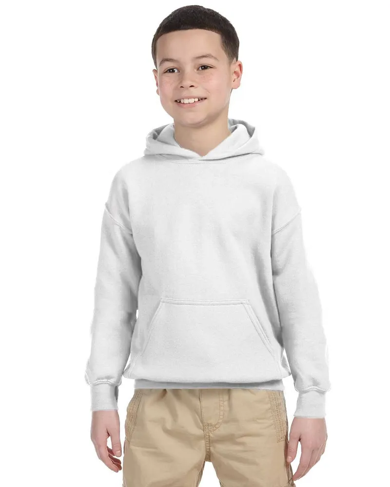 Gildan Youth Hoodie G185B in White