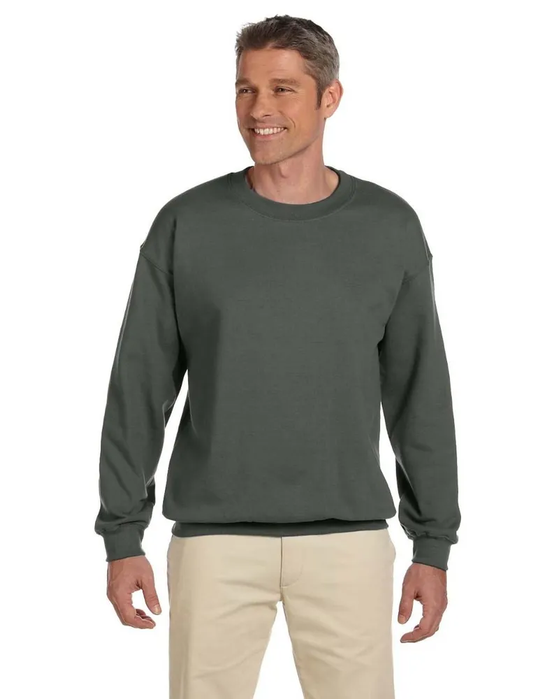 Gildan Adult Heavy Blend 50/50 Fleece Crew G180 in Military Green