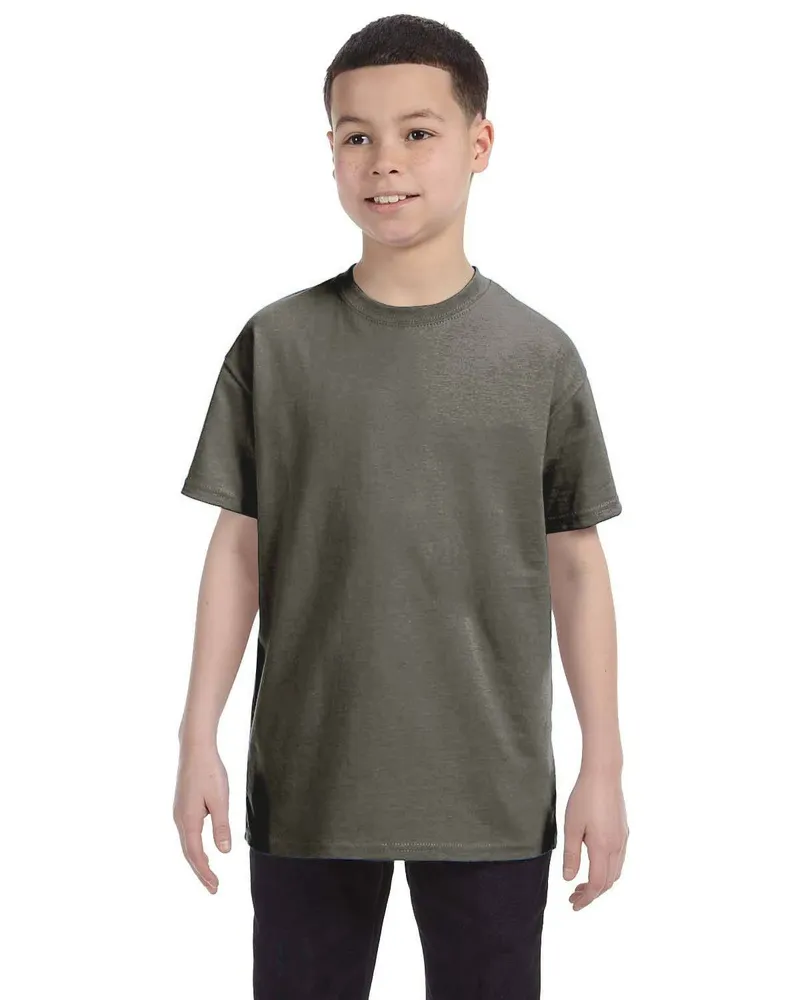 Gildan Youth Heavy Cotton T-Shirt G500B in Charcoal