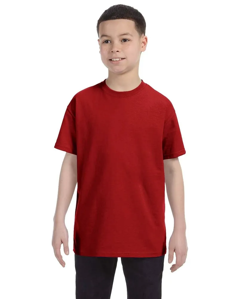 Gildan Youth Heavy Cotton T-Shirt G500B in Red