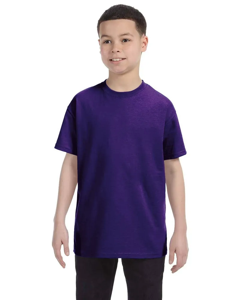 Gildan Youth Heavy Cotton T-Shirt G500B in Purple